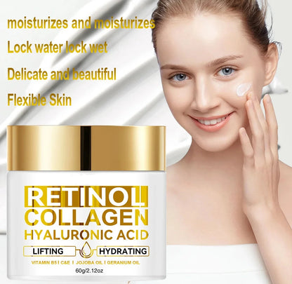 Anti-Aging Facial Cream with Retinol and Collagen | 30g and 60g Formats | All Skin Types