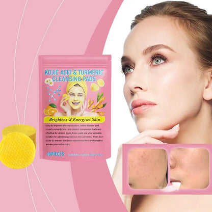 40pcs Kojic Acid Exfoliating Cleansing Pads