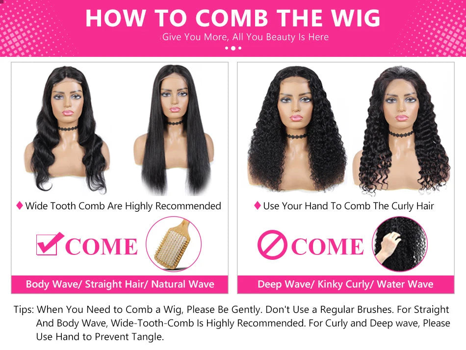 Straight Human Hair Lace Front Wig – Premium Quality