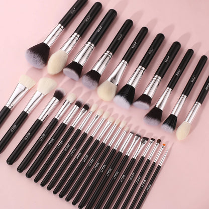 Set de brochas de maquillaje negras Professional Premium