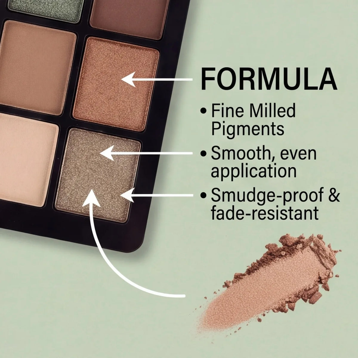 40-colour eyeshadow palette by RAVEN KRONE, detail 4