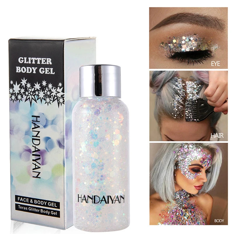 Loose Sequin Body Gel – Glitter for Eyes, Nails, Hair and Body