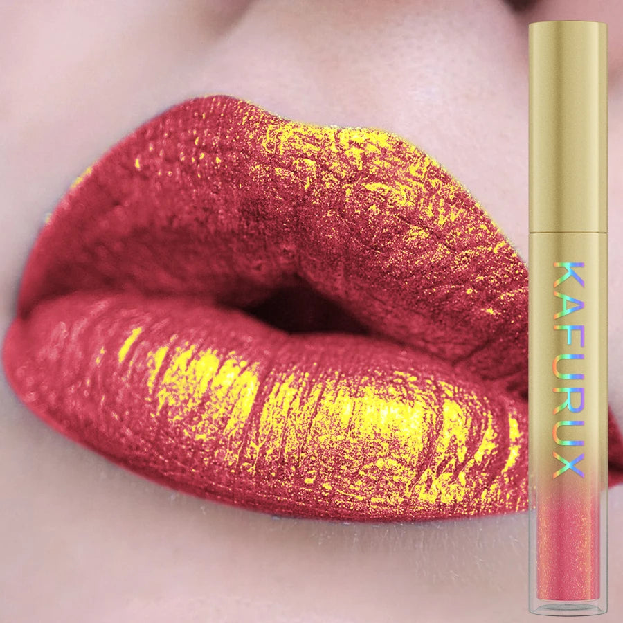 Gloss metalizado duocromo – cambio de color con purpurina, de mate a brillo, larga duración, 14 tonos