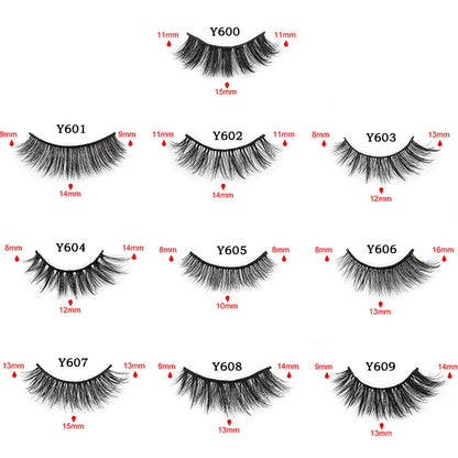 3D Mink Lashes Natural Eyelash Dramatic False Eyelashes NP