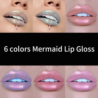 Mermaid glitter lip gloss tint by RAVEN KRONE, detail 11