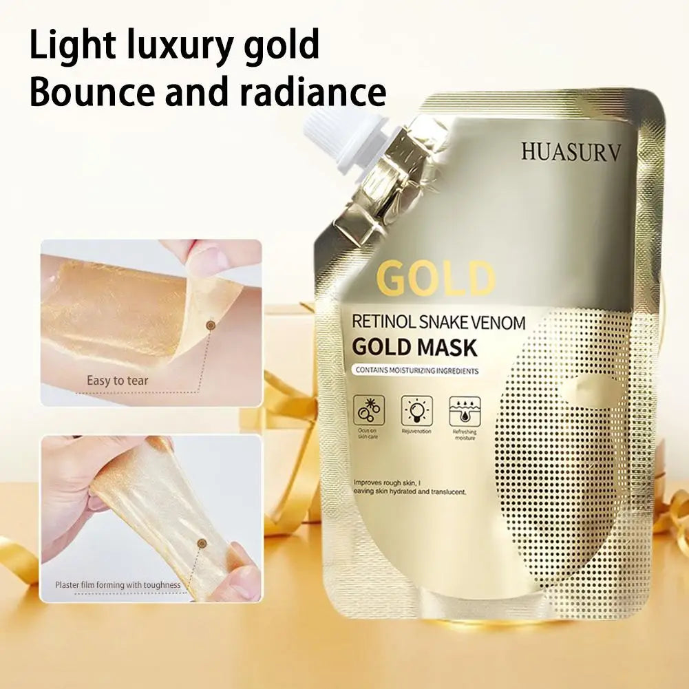Gold Retinol and Snake Venom Facial Mask – Hydration, Firmness and Radiance (Pack 2 x 100g)
