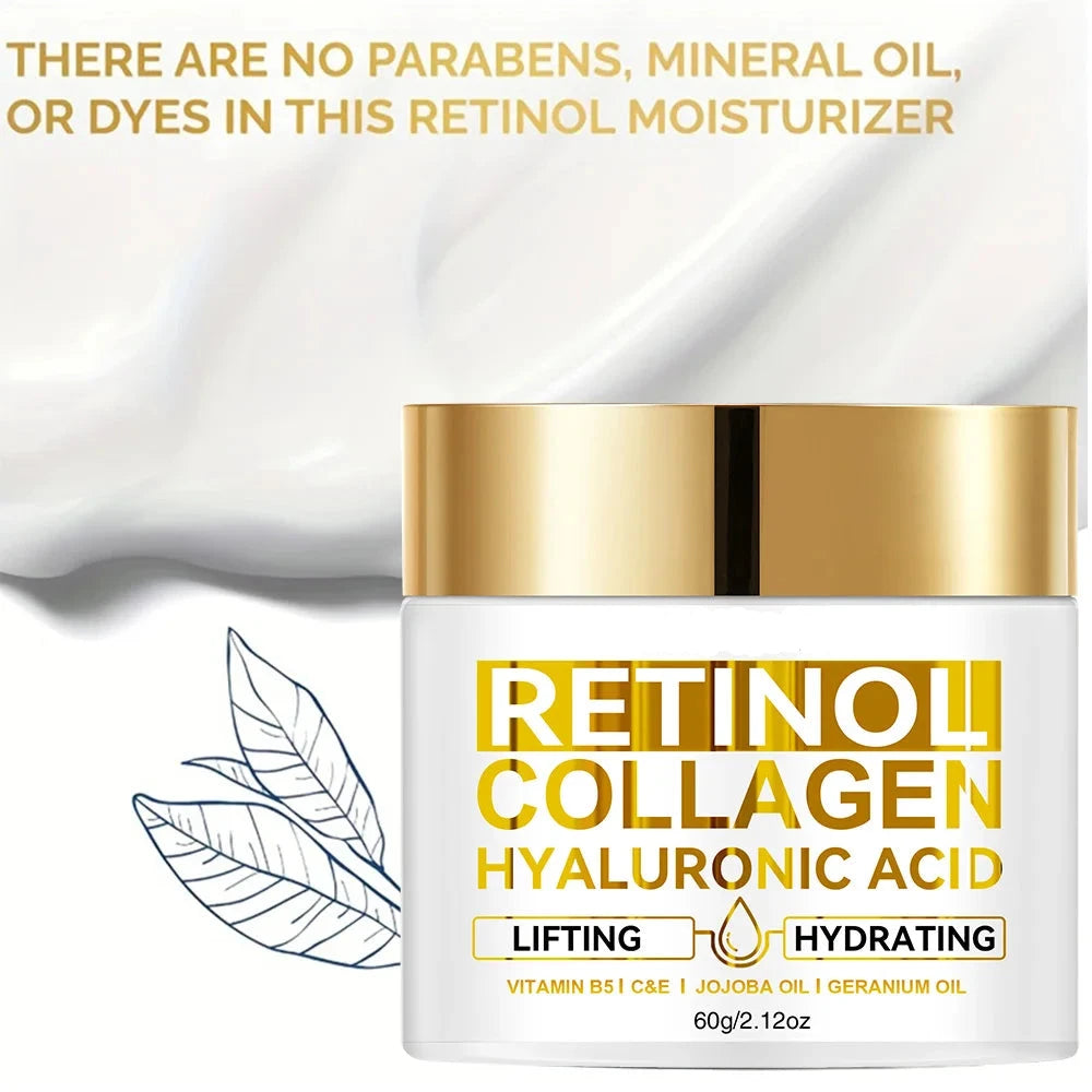 Anti-Aging Facial Cream with Retinol and Collagen | 30g and 60g Formats | All Skin Types