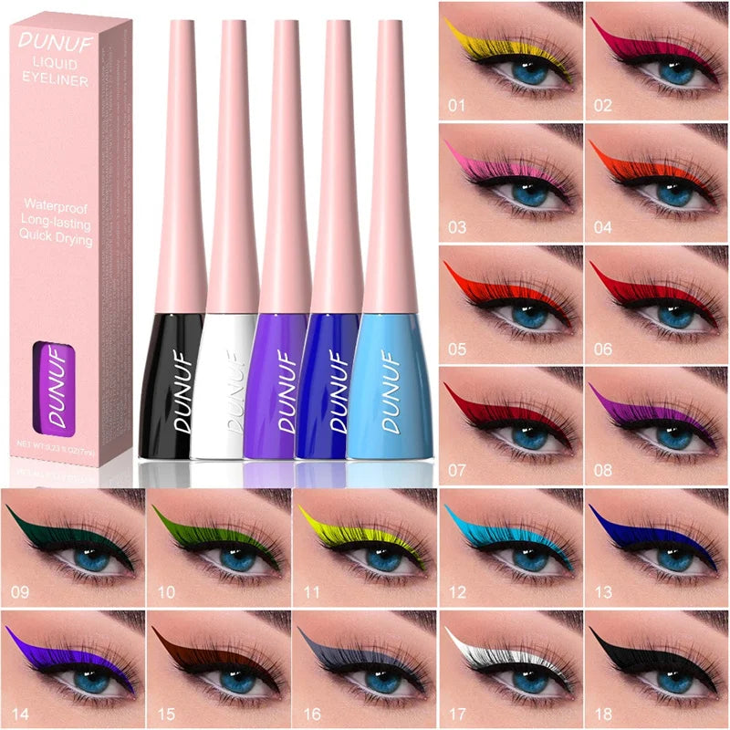 Matte Liquid Eyeliner Pencil – 18 Different Colors