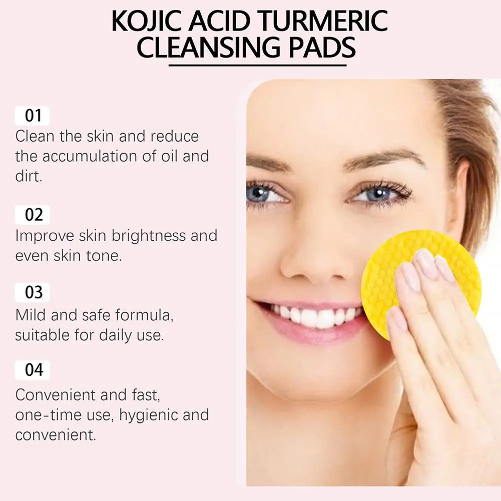 40pcs Kojic Acid Exfoliating Cleansing Pads