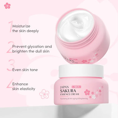 60g Japan Sakura Essence Face Cream Cherry Blossom Facial Cream Moisturizing Firming Skin Care