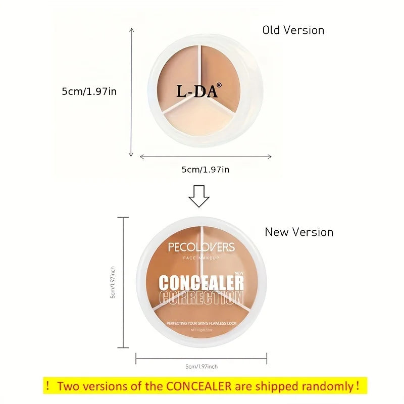 3 Color Correcting Palette - Matte Eyeshadow Base and Contour Concealer