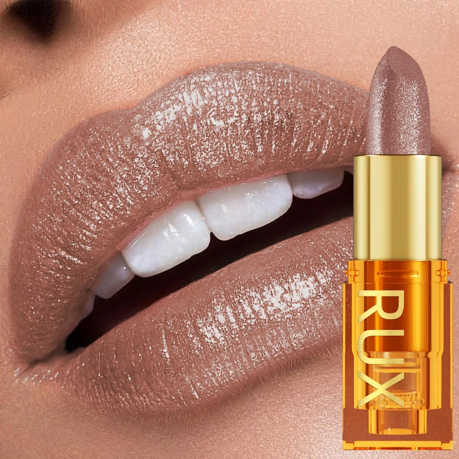Pearl metallic glitter lipstick by RAVEN KRONE, detail 1