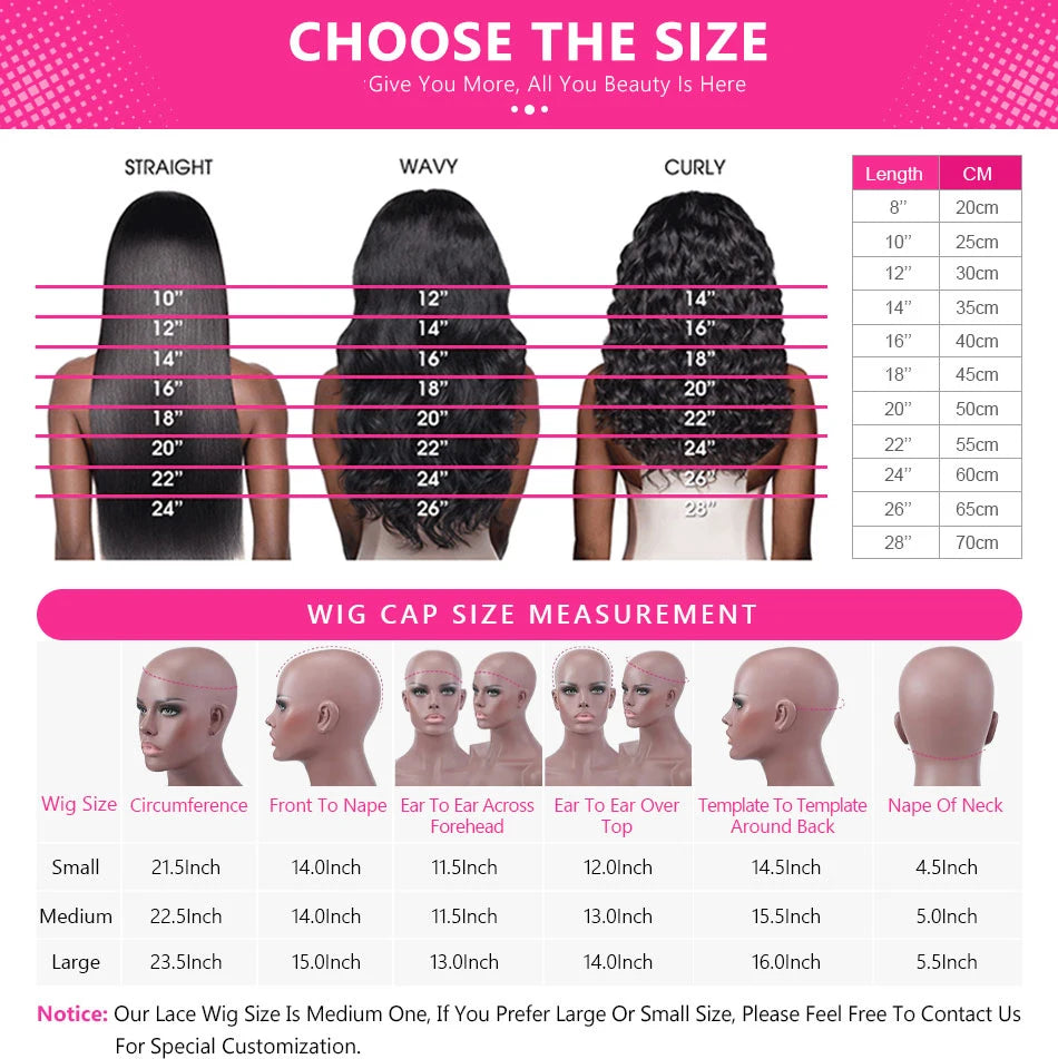 Straight Human Hair Lace Front Wig – Premium Quality