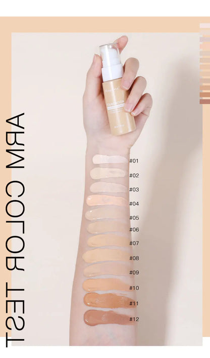 Liquid Foundation Effective Concealer Waterproof Sweat-resistant.