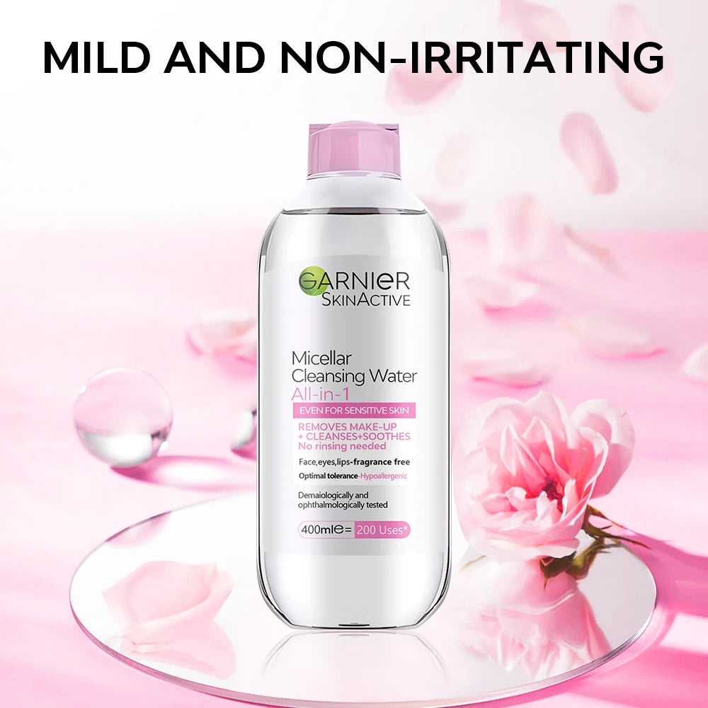 400ml Garnier All in One Cleansing Water Deep Makeup Remove Sensitive Soothes Cleaning Water Refresh Hydrate