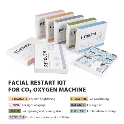 Electric CO2 Oxygen Bubble Facial Beauty Machine with Seven Colors