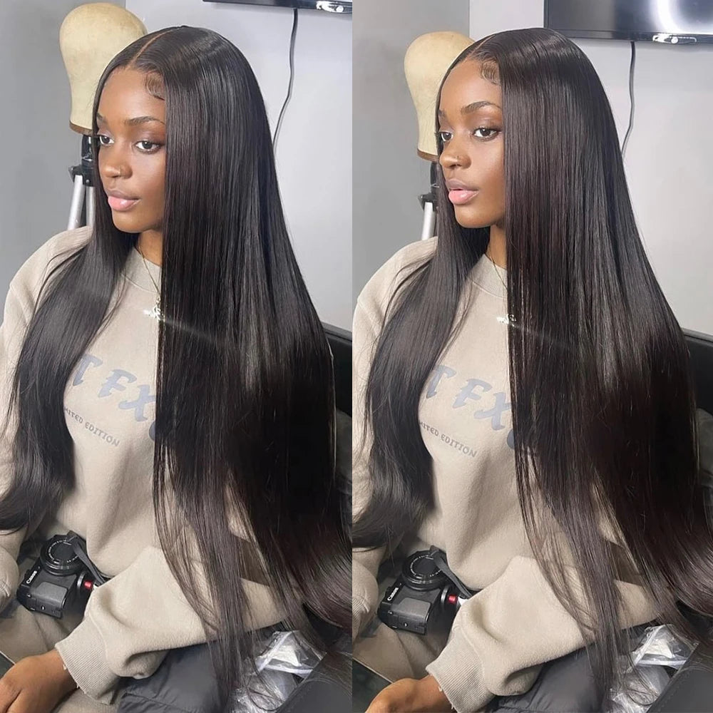 Straight Human Hair Lace Front Wig – Premium Quality