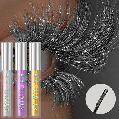 Glitter Mascara – Diamond Sparkle for Lashes, Waterproof & Smudge-Proof, 4 Shades