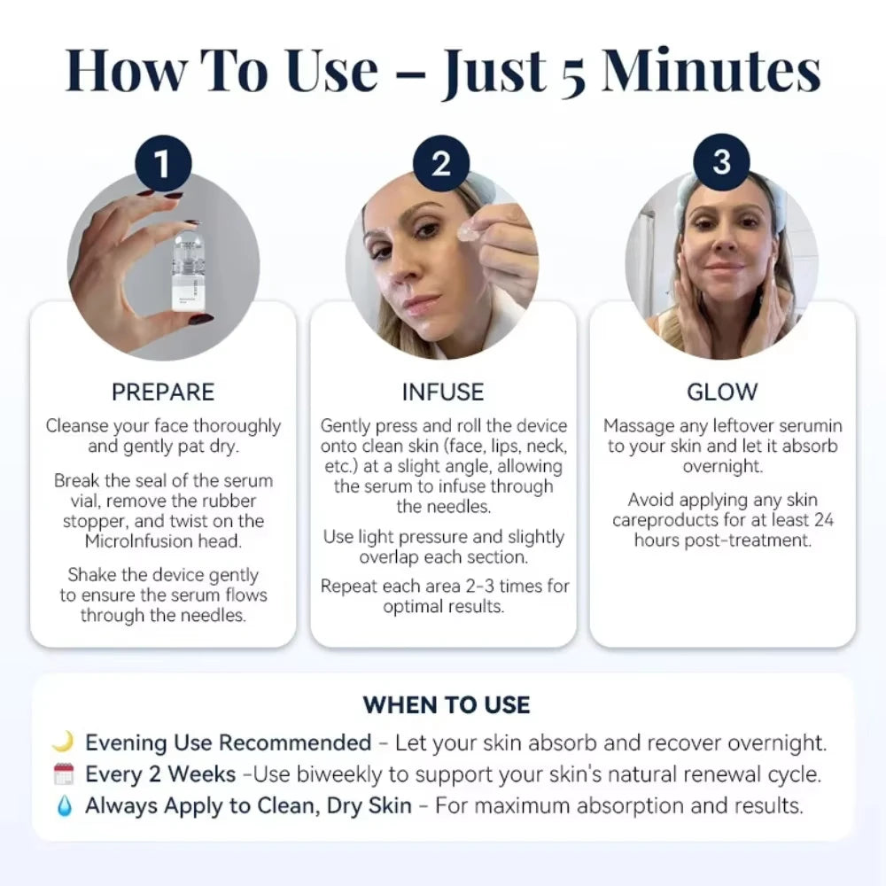 Korean microneedle hyaluronic acid essence set by RAVEN KRONE, detail 5