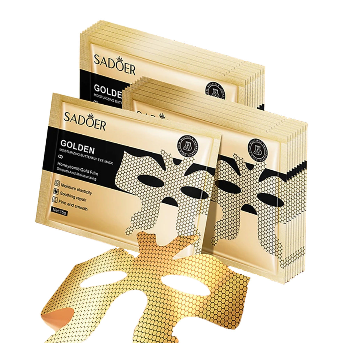 Peptide gold collagen eye patches by RAVEN KRONE
