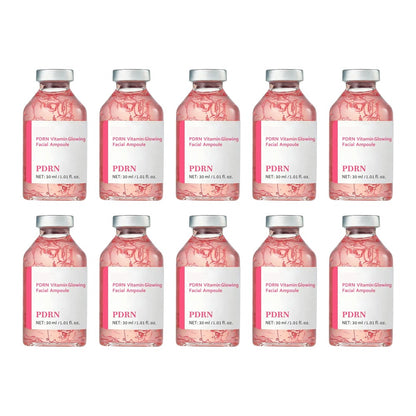 PDRN vitamin glowing facial ampoule, pack of 10, by RAVEN KRONE