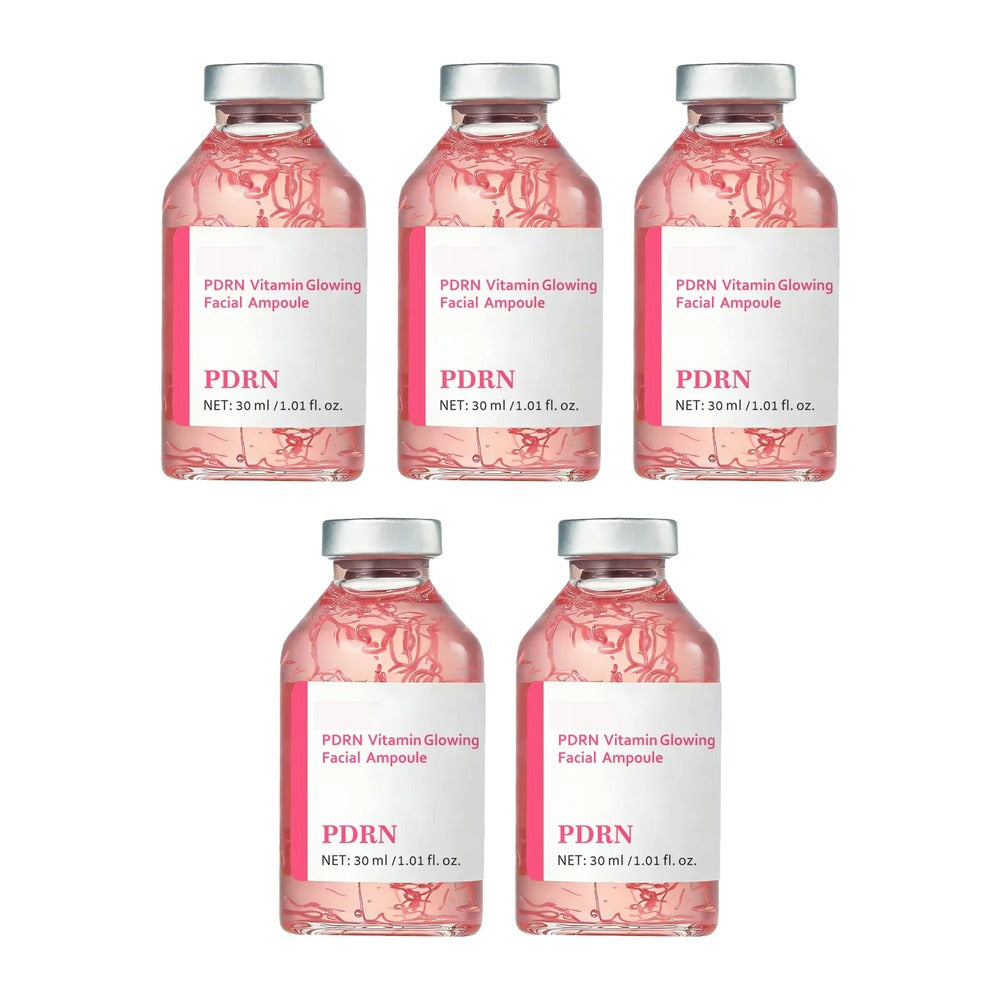 PDRN vitamin glowing facial ampoule, pack of 5, by RAVEN KRONE