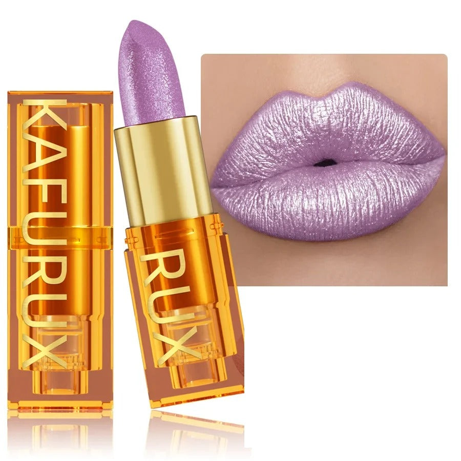 Pearl metallic glitter lipstick by RAVEN KRONE, shade 101