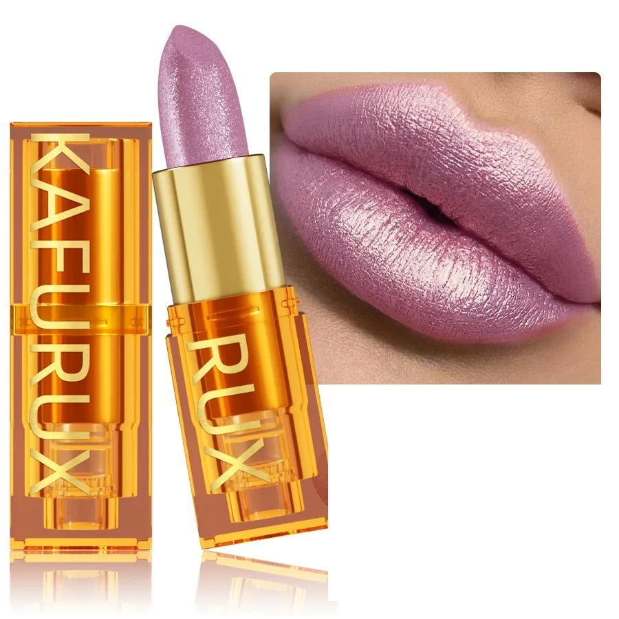 Pearl metallic glitter lipstick by RAVEN KRONE, shade 102