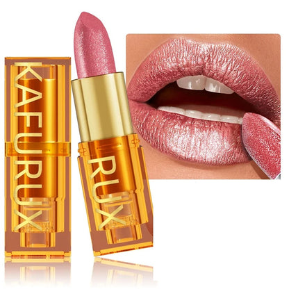 Pearl metallic glitter lipstick by RAVEN KRONE, shade 103