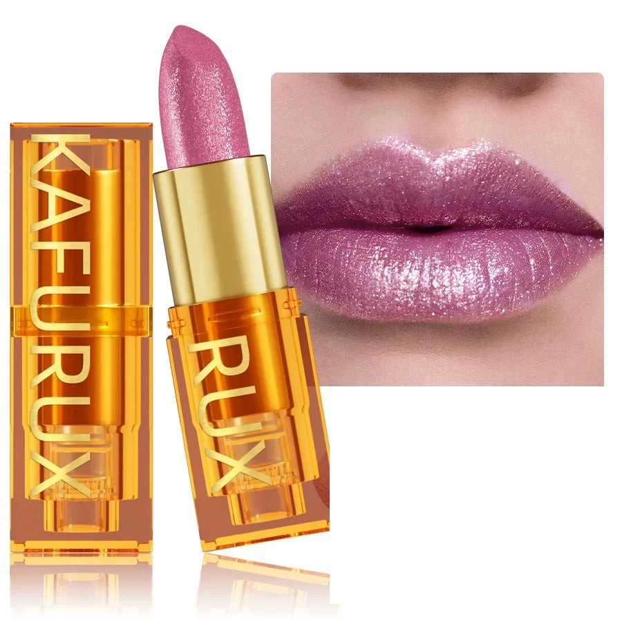 Pearl metallic glitter lipstick by RAVEN KRONE, shade 104