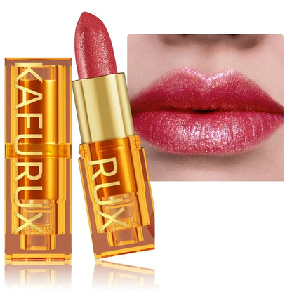 Pearl metallic glitter lipstick by RAVEN KRONE, shade 108