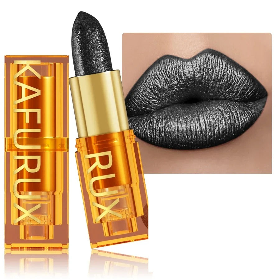 Pearl metallic glitter lipstick by RAVEN KRONE, shade 113