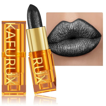 Pearl metallic glitter lipstick by RAVEN KRONE, shade 113