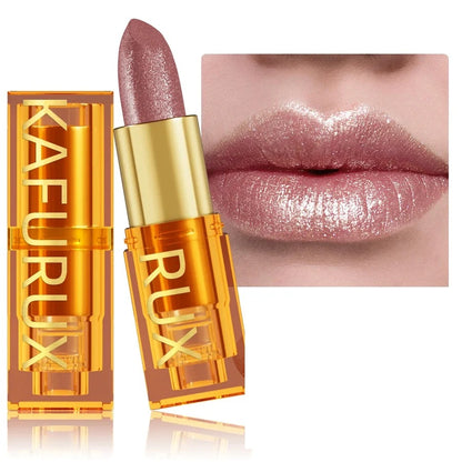Pearl metallic glitter lipstick by RAVEN KRONE, shade 115