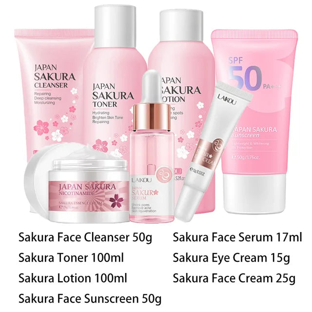 Kit de cuidado de la piel Sakura de Japón