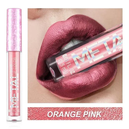 Metallic Matte Liquid Lipstick Waterproof Long Lasting