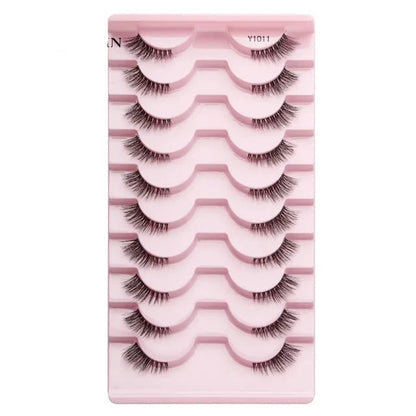 Half Fake Eyelashes 5/10 Half Lashes Soft Natural Cat Eye Lashes NP