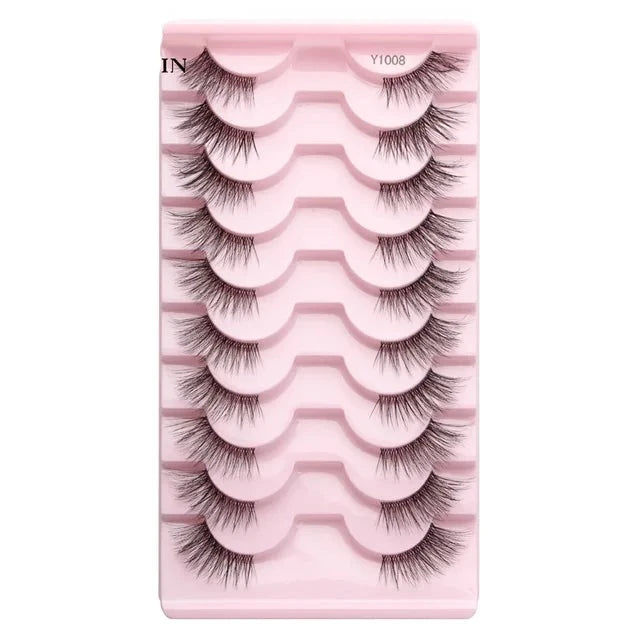 Half Fake Eyelashes 5/10 Half Lashes Soft Natural Cat Eye Lashes NP