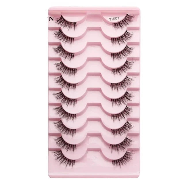 Half Fake Eyelashes 5/10 Half Lashes Soft Natural Cat Eye Lashes NP