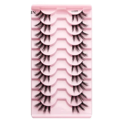 Half Fake Eyelashes 5/10 Half Lashes Soft Natural Cat Eye Lashes NP