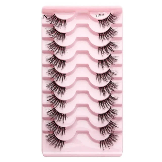 Half Fake Eyelashes 5/10 Half Lashes Soft Natural Cat Eye Lashes NP