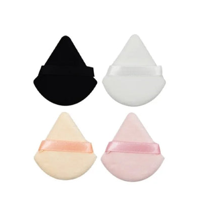 Esponja de maquillaje de terciopelo triangular lavable