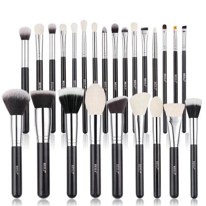 Set de brochas de maquillaje negras Professional Premium