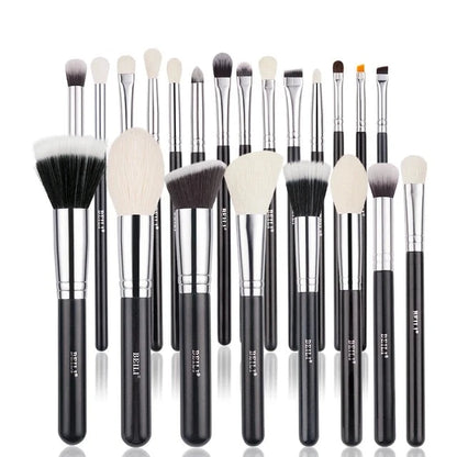 Set de brochas de maquillaje negras Professional Premium