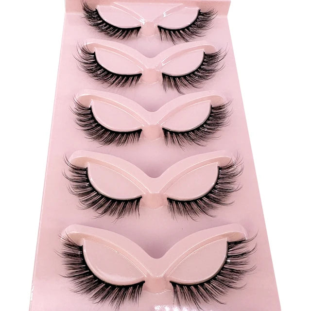 Premium High Quality Synthetic Hair False Eyelashes | 3D Mink Cat Eye Style