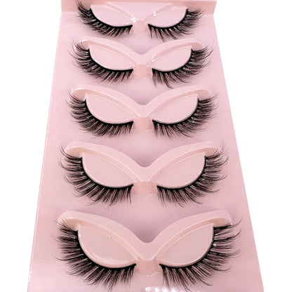 Premium High Quality Synthetic Hair False Eyelashes | 3D Mink Cat Eye Style