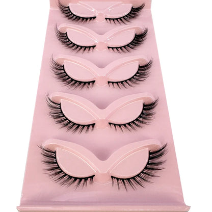 Premium High Quality Synthetic Hair False Eyelashes | 3D Mink Cat Eye Style