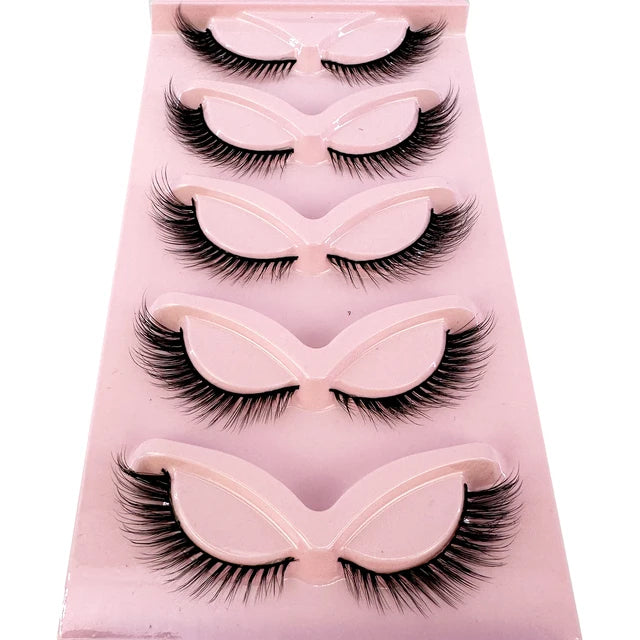 Premium High Quality Synthetic Hair False Eyelashes | 3D Mink Cat Eye Style