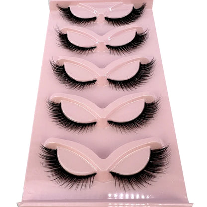 Premium High Quality Synthetic Hair False Eyelashes | 3D Mink Cat Eye Style