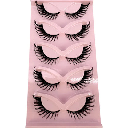 Premium High Quality Synthetic Hair False Eyelashes | 3D Mink Cat Eye Style